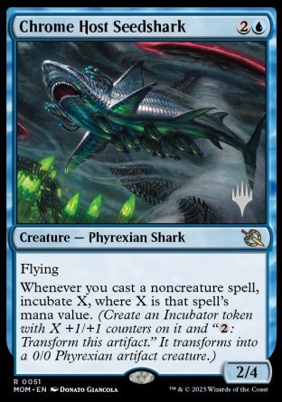 Chrome Host Seedshark (Promo Pack) [March of the Machine Promos] | Good Games Adelaide SA