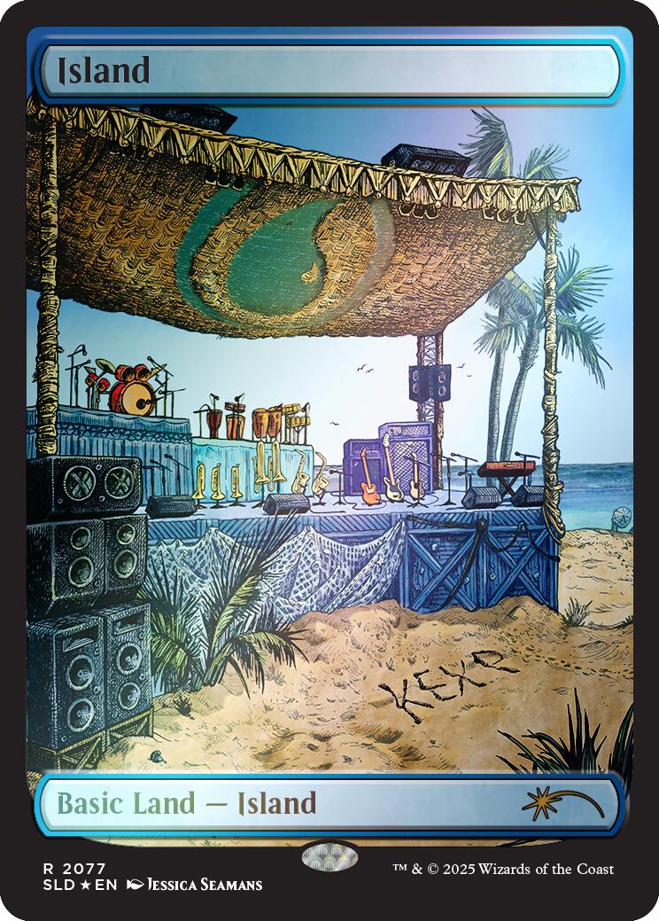 Island (2077) (Rainbow Foil) [Secret Lair Drop Series] | Good Games Adelaide SA