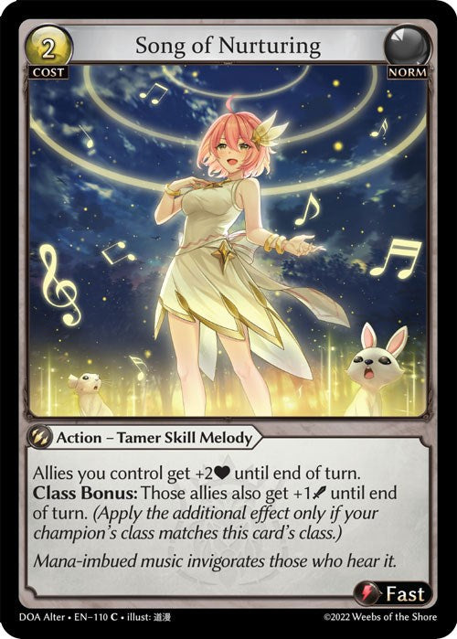 Song of Nurturing (110) [Dawn of Ashes: Alter Edition] | Good Games Adelaide SA