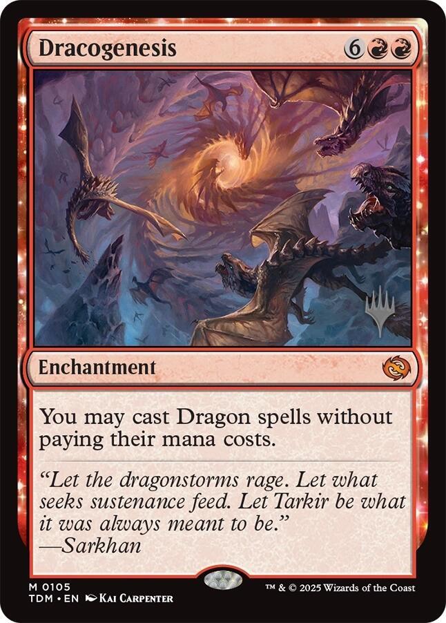 Dracogenesis 105 (Promo Pack: Tarkir: Dragonstorm)  - Foil | Good Games Adelaide SA