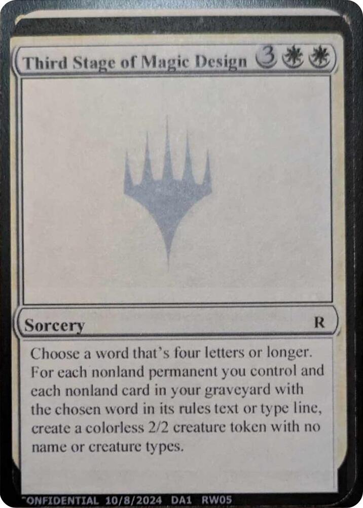 Third Stage of Magic Design  (Un-Known Event Playtest Cards)  | Good Games Adelaide SA