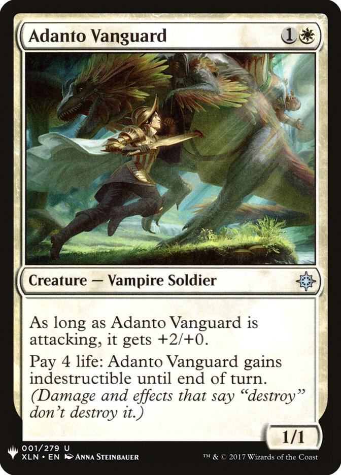 Adanto Vanguard 1 (The List Reprints)  | Good Games Adelaide SA