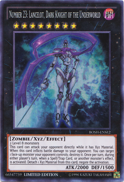 Number 23: Lancelot, Dark Knight of the Underworld [BOSH-ENSE2] Super Rare | Good Games Adelaide SA