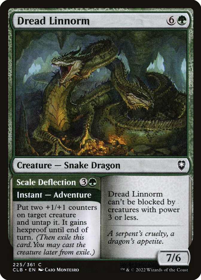 Dread Linnorm // Scale Deflection 225 (Commander Legends: Battle for Baldur's Gate)  | Good Games Adelaide SA