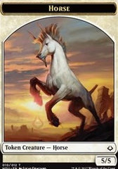 Horse // Warrior Double-sided Token [Hour of Devastation Tokens] | Good Games Adelaide SA