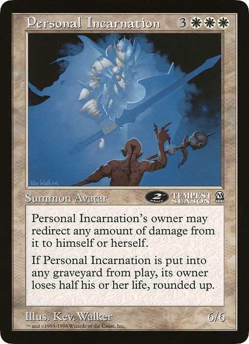 Personal Incarnation 2nd Place Arena League  (Oversize Cards)  | Good Games Adelaide SA