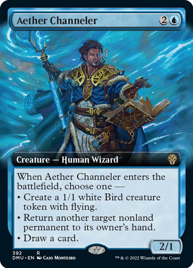 Aether Channeler (Extended Art) [Dominaria United] | Good Games Adelaide SA
