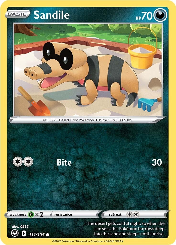 Sandile (111/195) [Sword & Shield: Silver Tempest] | Good Games Adelaide SA