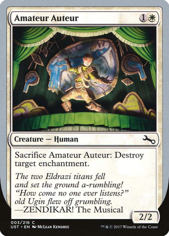 Amateur Auteur (ZENDIKAR! The Musical) [Unstable] | Good Games Adelaide SA