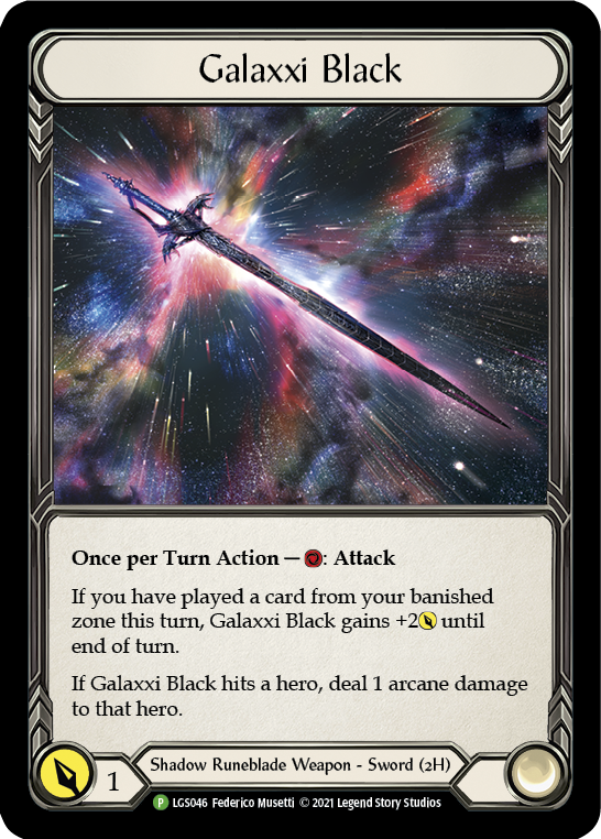 Galaxxi Black [LGS046] (Promo)  Cold Foil | Good Games Adelaide SA