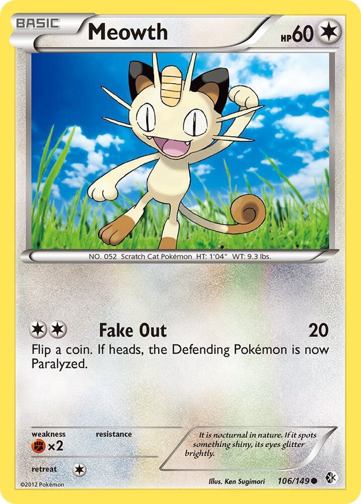 Meowth 106/149 (Boundaries Crossed)  | Good Games Adelaide SA