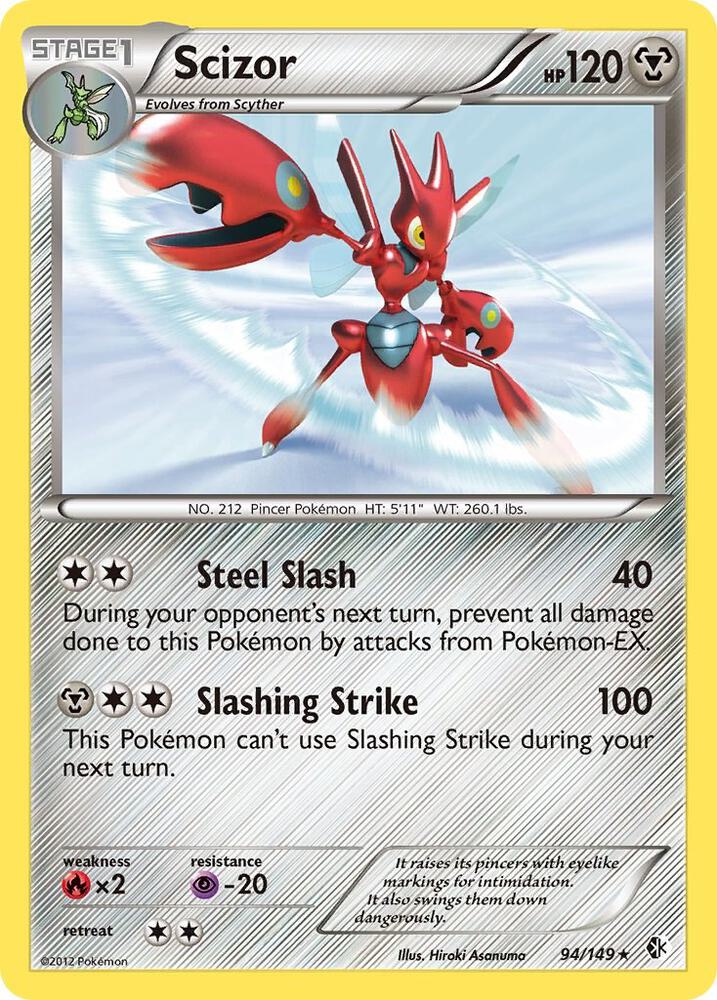 Scizor 94/149 (Boundaries Crossed)  - Holofoil | Good Games Adelaide SA