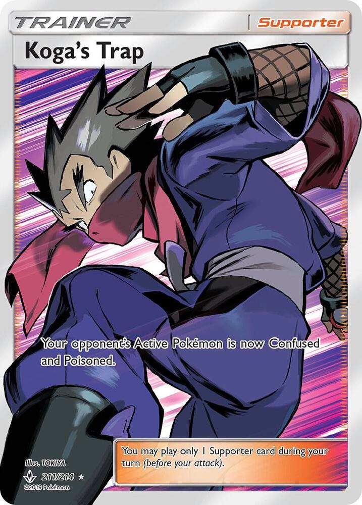 Koga's Trap Full Art 211/214 (SM - Unbroken Bonds)  - Holofoil | Good Games Adelaide SA