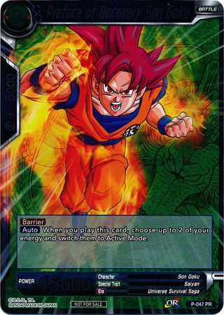 Preface of Recovery Son Goku (Event Pack 2 - 2018) (P-047_PR) [Promotion Cards] | Good Games Adelaide SA