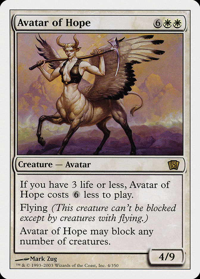 Avatar of Hope [Eighth Edition] | Good Games Adelaide SA