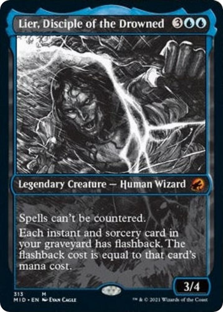 Lier Disciple of the Drowned Showcase 313 (Innistrad: Midnight Hunt)  - Foil | Good Games Adelaide SA