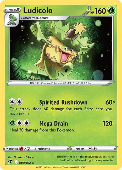 Ludicolo 009/192 (SWSH02: Rebel Clash)  | Good Games Adelaide SA