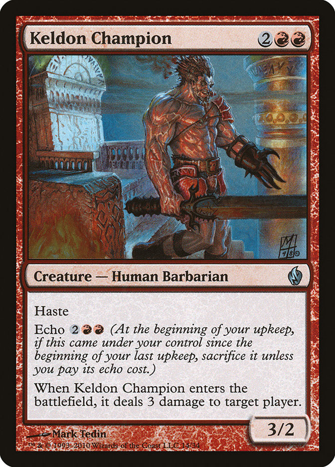 Keldon Champion [Premium Deck Series: Fire and Lightning] | Good Games Adelaide SA