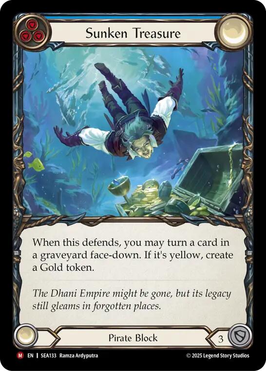 Sunken Treasure (Rainbow Foil) [SEA133] (High Seas)  Rainbow Foil | Good Games Adelaide SA