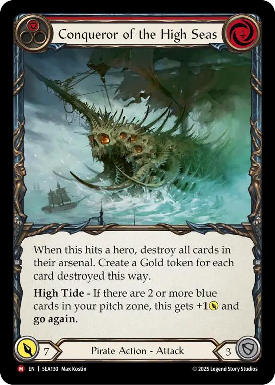 Conqueror of the High Seas (Rainbow Foil) [SEA130] (High Seas)  Rainbow Foil | Good Games Adelaide SA