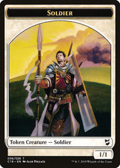 Cat // Soldier Double-sided Token [Commander 2018 Tokens] | Good Games Adelaide SA