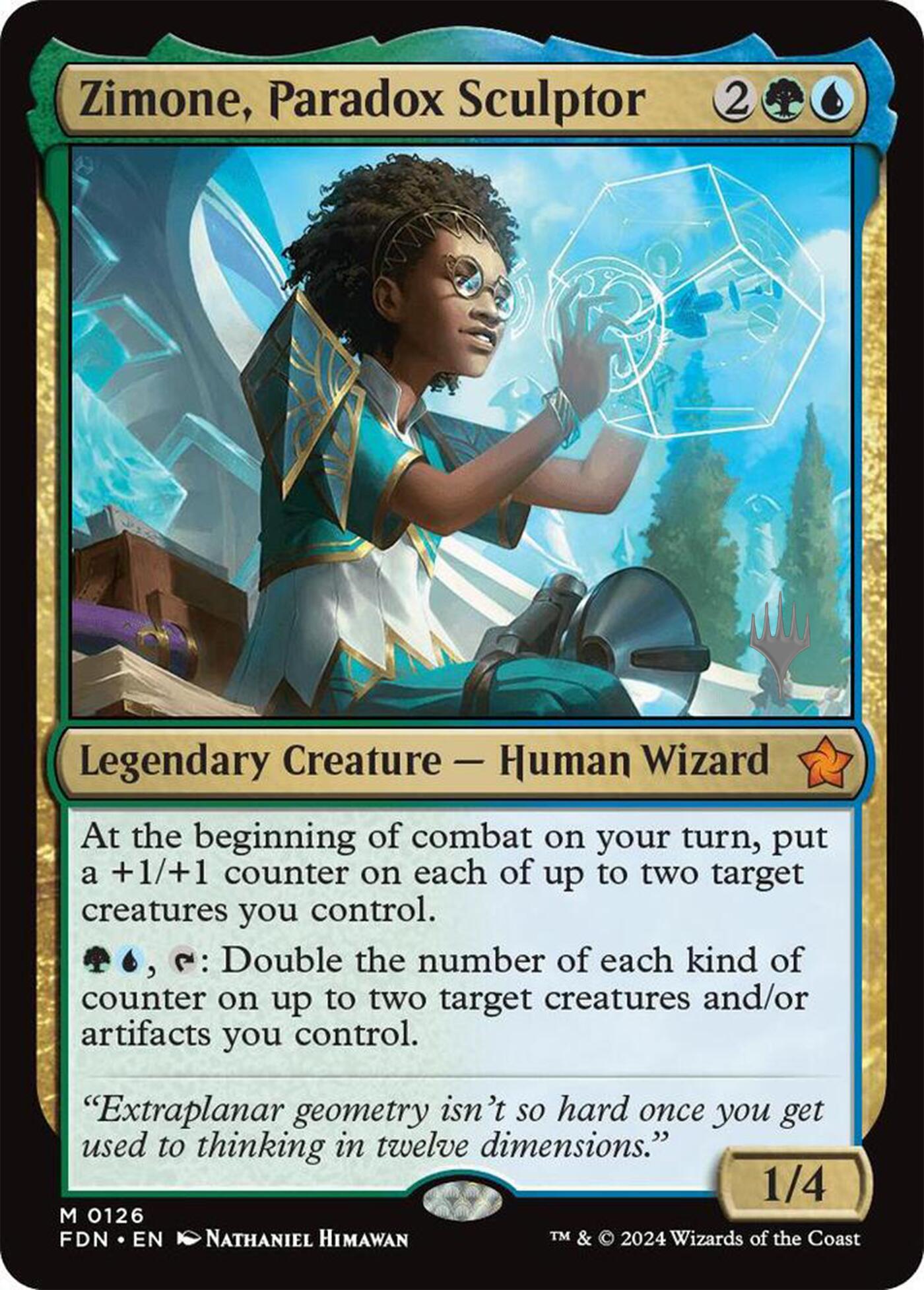 Zimone, Paradox Sculptor [Tarkir: Dragonstorm Promos] | Good Games Adelaide SA
