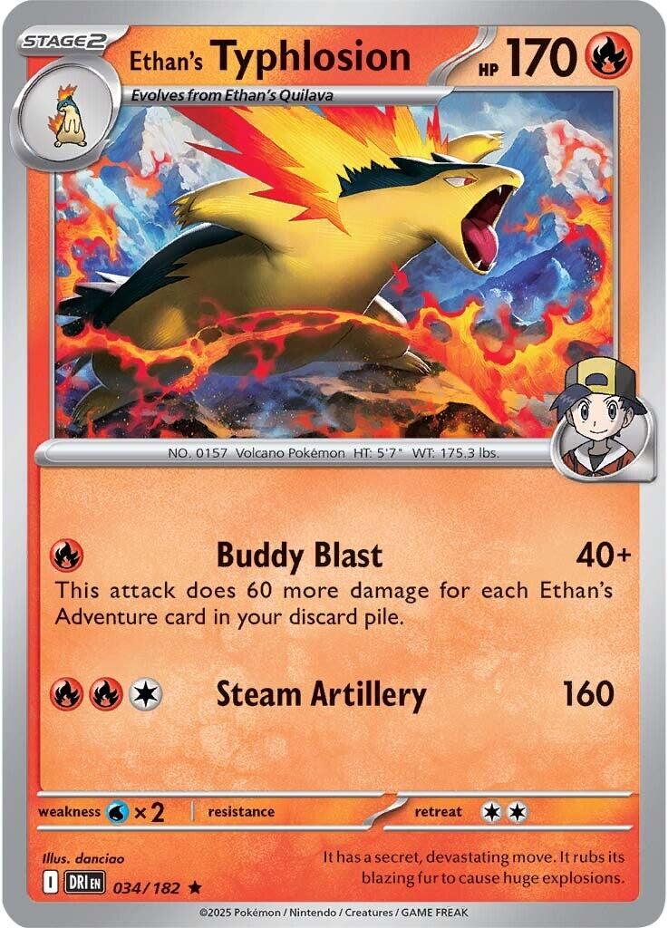 Ethan's Typhlosion (034/182) [Scarlet & Violet: Destined Rivals] | Good Games Adelaide SA
