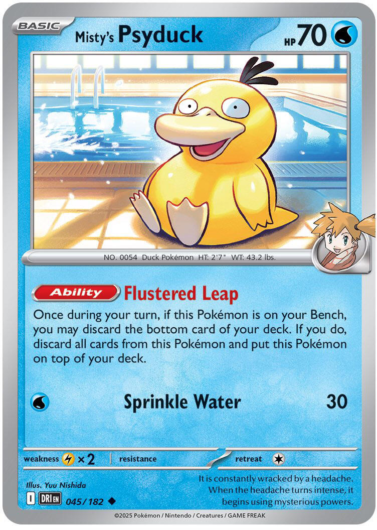 Misty's Psyduck (045/182) [Scarlet & Violet: Destined Rivals] | Good Games Adelaide SA