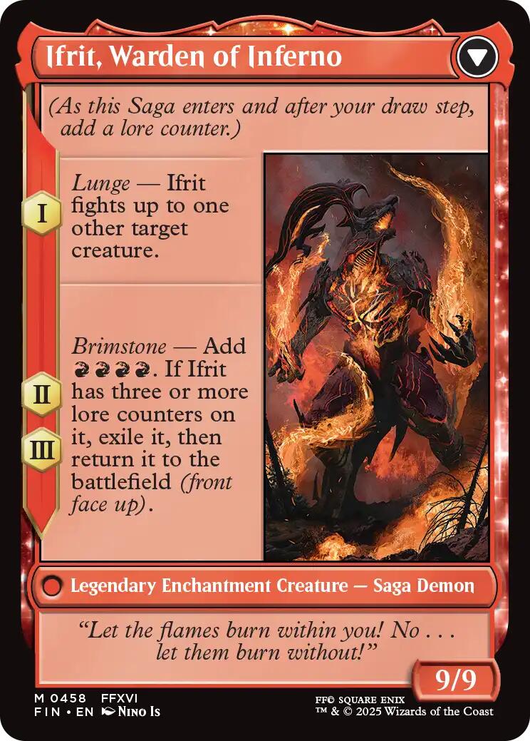 Clive, Ifrit's Dominant // Ifrit, Warden of Inferno (Extended Art) [FINAL FANTASY] | Good Games Adelaide SA