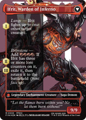 Clive, Ifrit's Dominant // Ifrit, Warden of Inferno (Borderless) (Surge Foil) [FINAL FANTASY] | Good Games Adelaide SA