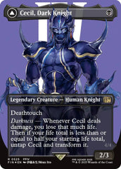 Cecil, Dark Knight // Cecil, Redeemed Paladin (Borderless) (Surge Foil) [FINAL FANTASY] | Good Games Adelaide SA