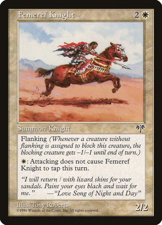 Femeref Knight  (Mirage)  | Good Games Adelaide SA