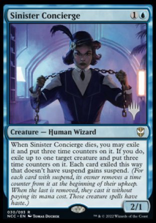 Sinister Concierge (Promo Pack) [Streets of New Capenna Commander Promos] | Good Games Adelaide SA
