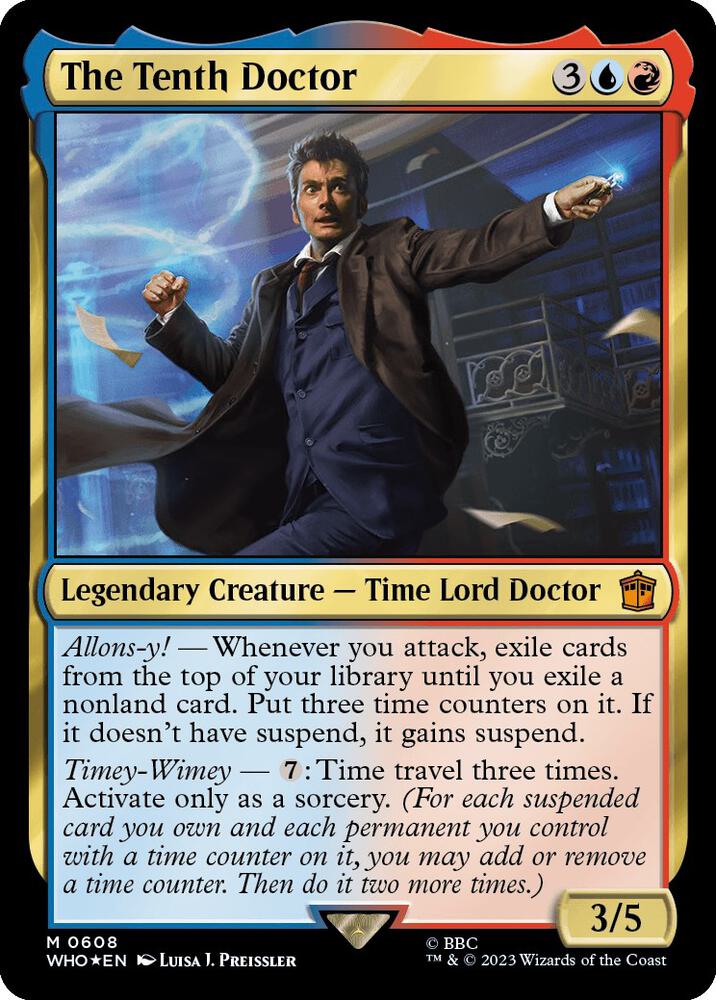 The Tenth Doctor 608 (Universes Beyond: Doctor Who)  - Foil | Good Games Adelaide SA