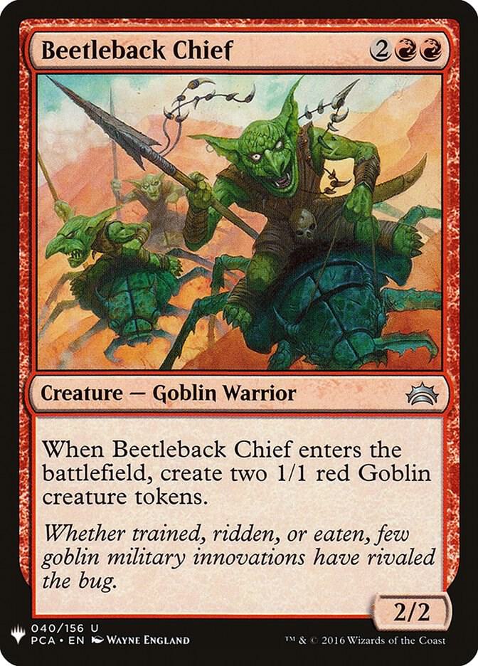 Beetleback Chief 40 (The List Reprints)  | Good Games Adelaide SA