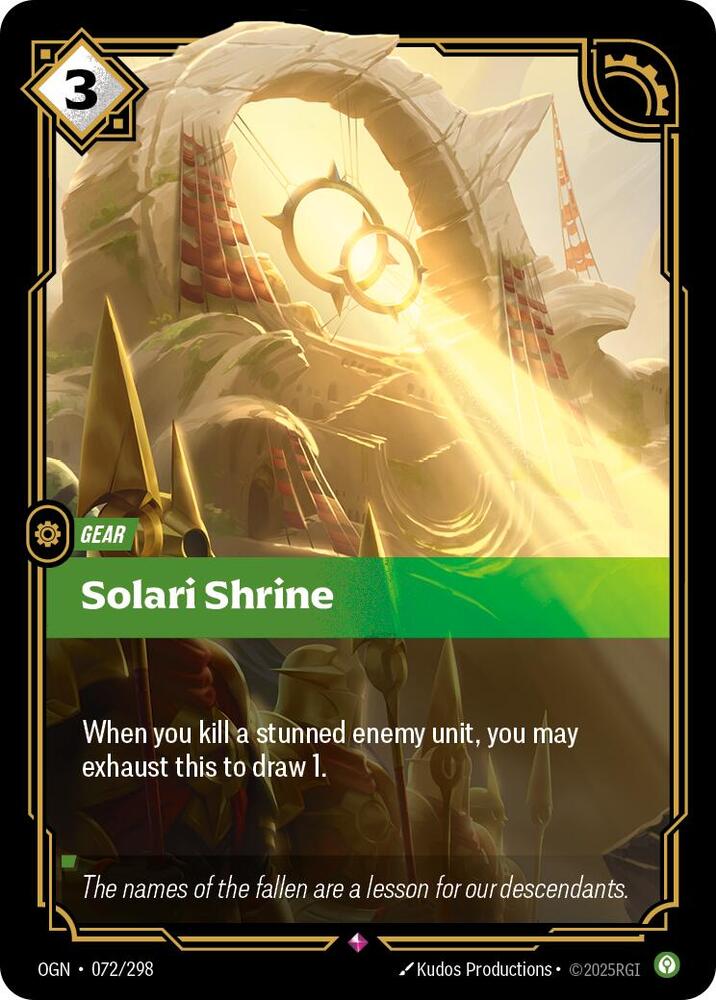 Solari Shrine 072/298 (Origins)  - Foil | Good Games Adelaide SA