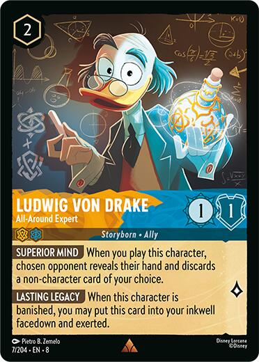 Ludwig Von Drake - All-Around Expert (7/204) [Reign of Jafar] | Good Games Adelaide SA