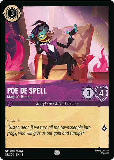 Poe De Spell - Magica's Brother (58/204) [Reign of Jafar] | Good Games Adelaide SA