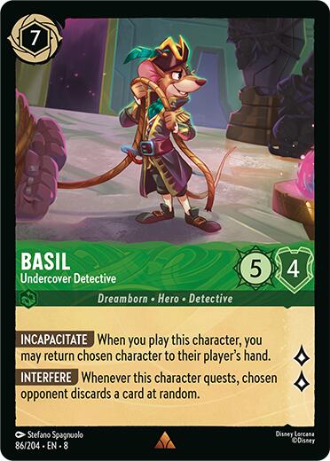 Basil - Undercover Detective (86/204) [Reign of Jafar] | Good Games Adelaide SA