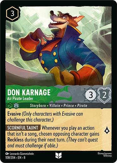 Don Karnage - Air Pirate Leader (108/204) [Reign of Jafar] | Good Games Adelaide SA