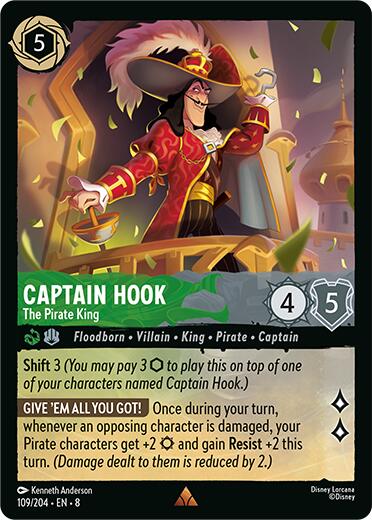 Captain Hook - The Pirate King (109/204) [Reign of Jafar] | Good Games Adelaide SA