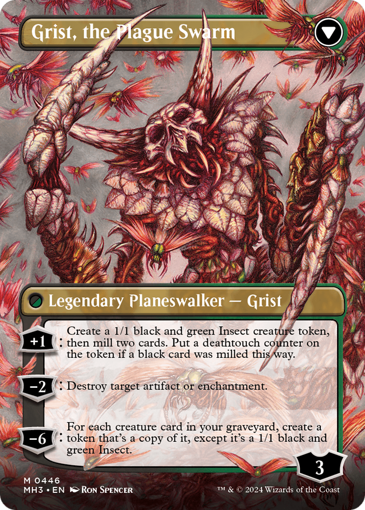 Grist, Voracious Larva // Grist, the Plague Swarm (Borderless) [Modern Horizons 3] | Good Games Adelaide SA