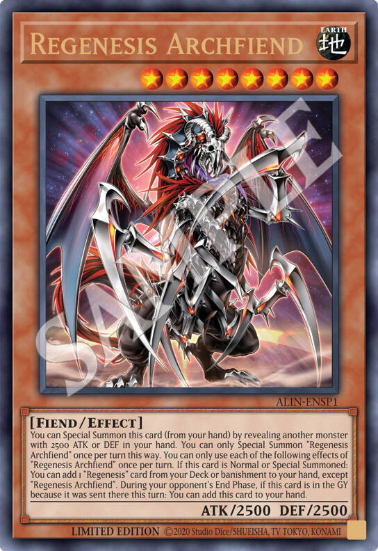 Regenesis Archfiend [ALIN-ENSP1] Ultra Rare | Good Games Adelaide SA