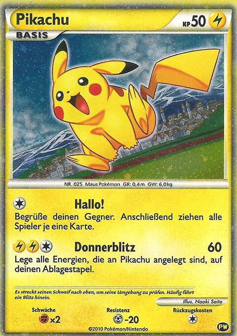 Pikachu German PW 6 (Pikachu World Collection Promos)  - Holofoil | Good Games Adelaide SA
