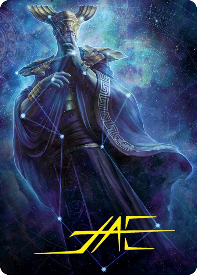 Atris Oracle of Half Truths Art Card Gold Stamped Signature 78 (Art Series: March of the Machine)  | Good Games Adelaide SA