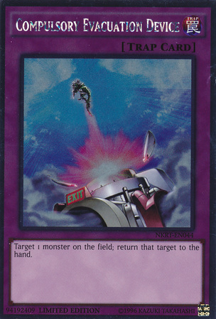 Compulsory Evacuation Device [NKRT-EN044] Platinum Rare | Good Games Adelaide SA