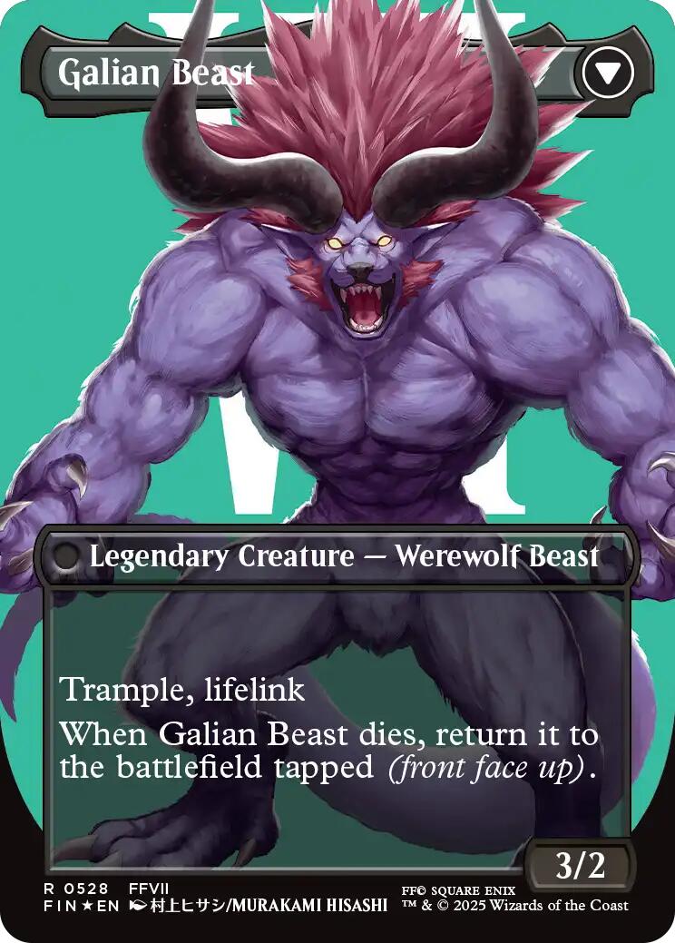 Vincent Valentine // Galian Beast (Borderless) (Surge Foil) [FINAL FANTASY] | Good Games Adelaide SA