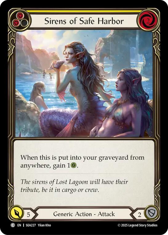 Sirens of Safe Harbor (Yellow) [SEA227] (High Seas)  Rainbow Foil | Good Games Adelaide SA