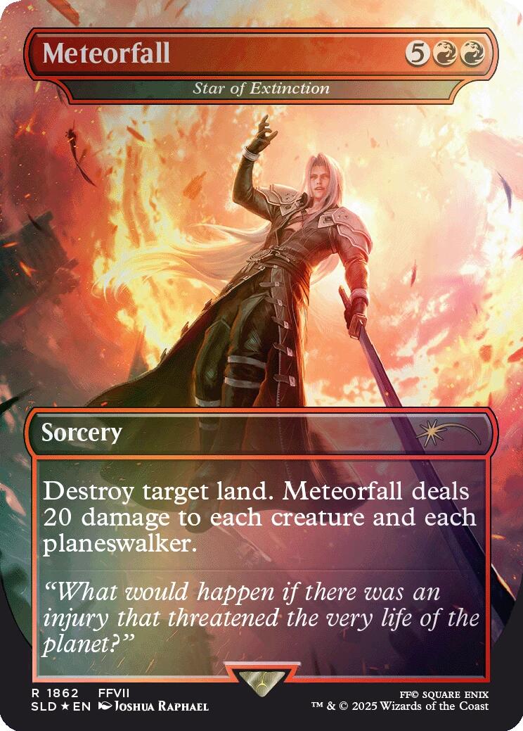 Meteorfall - Star of Extinction (Rainbow Foil) [Secret Lair Drop Series] | Good Games Adelaide SA