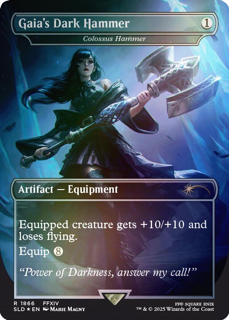 Gaia's Dark Hammer - Colossus Hammer (Rainbow Foil) [Secret Lair Drop Series] | Good Games Adelaide SA